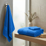 3-Piece Cotton Towel Set Plush Terry Towels Atlas
