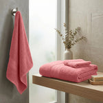 3-Piece Cotton Towel Set Plush Terry Towels Atlas