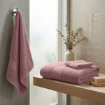 3-Piece Cotton Towel Set Plush Terry Towels Atlas