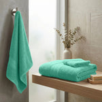 3-Piece Cotton Towel Set Plush Terry Towels Atlas