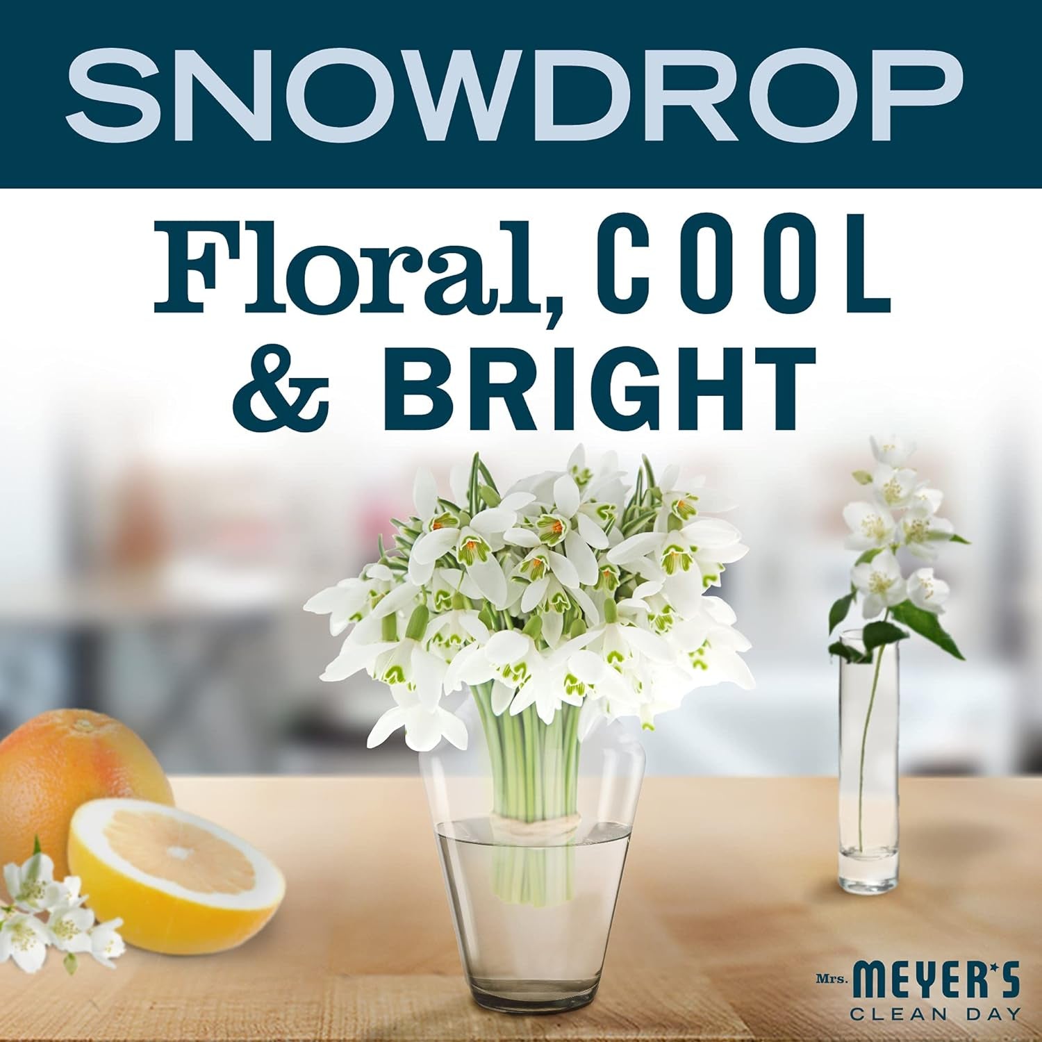 Room and Air Freshener Spray, Non-Aerosol Spray Bottle Infused with Essential Oils, Limited Edition Snowdrop, 8 Fl. Oz - Pack of 3