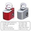 Portable Automatic Ice Maker 12Kgs/24H Household Bullet round Ice Make Machine for Family, Bar,Coffee Shop