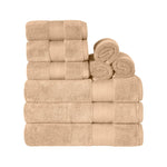 Turkish Cotton Bath Towel Set 9 Piece