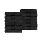 Aria Turkish Cotton Face Towels 12-Piece Set