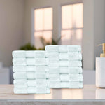 Aria Turkish Cotton Face Towels 12-Piece Set