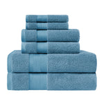 6 Piece Towel Set 100% Turkish Cotton Plush - Aria
