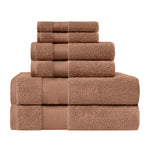 6 Piece Towel Set 100% Turkish Cotton Plush - Aria