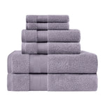 6 Piece Towel Set 100% Turkish Cotton Plush - Aria