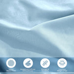 100% Egyptian Cotton 700 Thread Count Solid Pillowcase Set