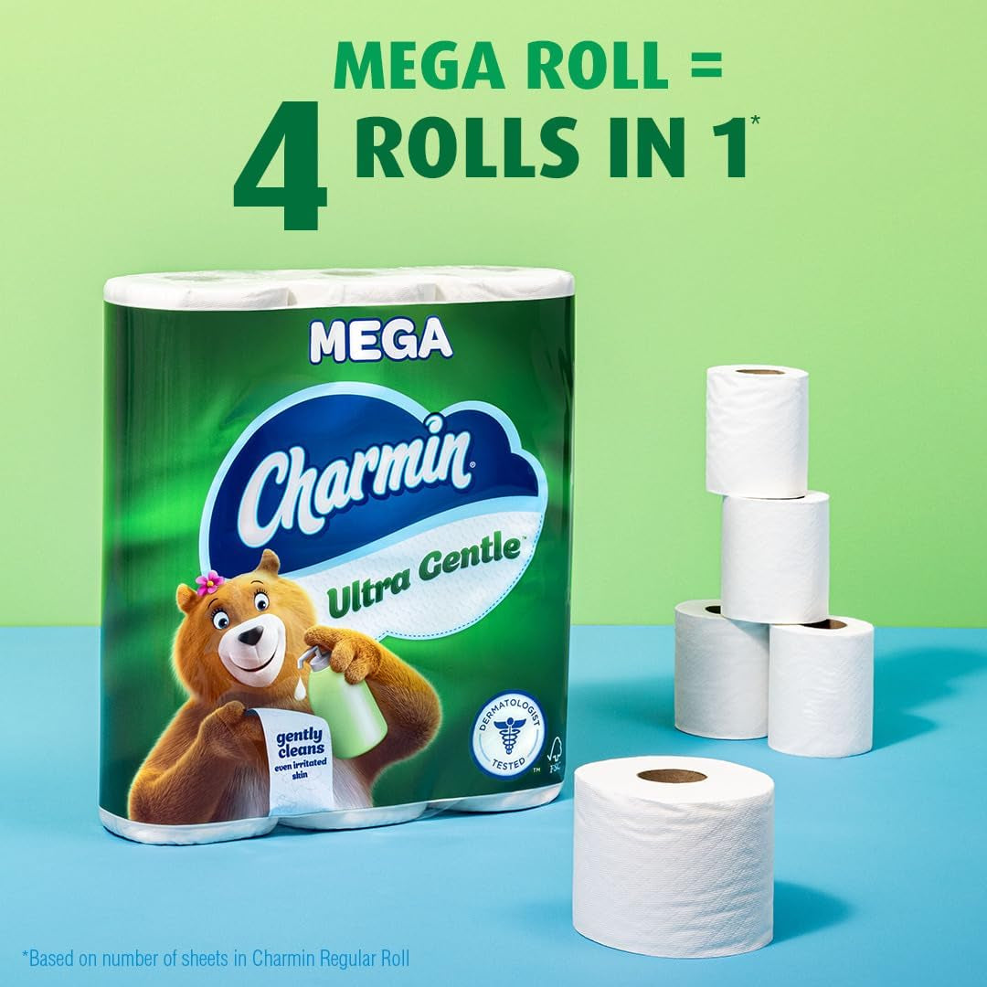 Ultra Gentle Toilet Paper, 9 Mega Rolls, 231 Sheets per Roll