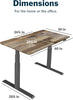 Electric Standing Desk - 60X30 desk, Adjustable Height Stand up Desk - Dual Motor with Memory Presets, Stable T-Style Legs- Home Office Essentials Computer Desk - Reclaimed Wood