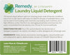 Remedy Laundry Liquid Detergent - Environmentally-Friendly Concentrated Laundry Detergent for Dirt and Mold - 32Oz