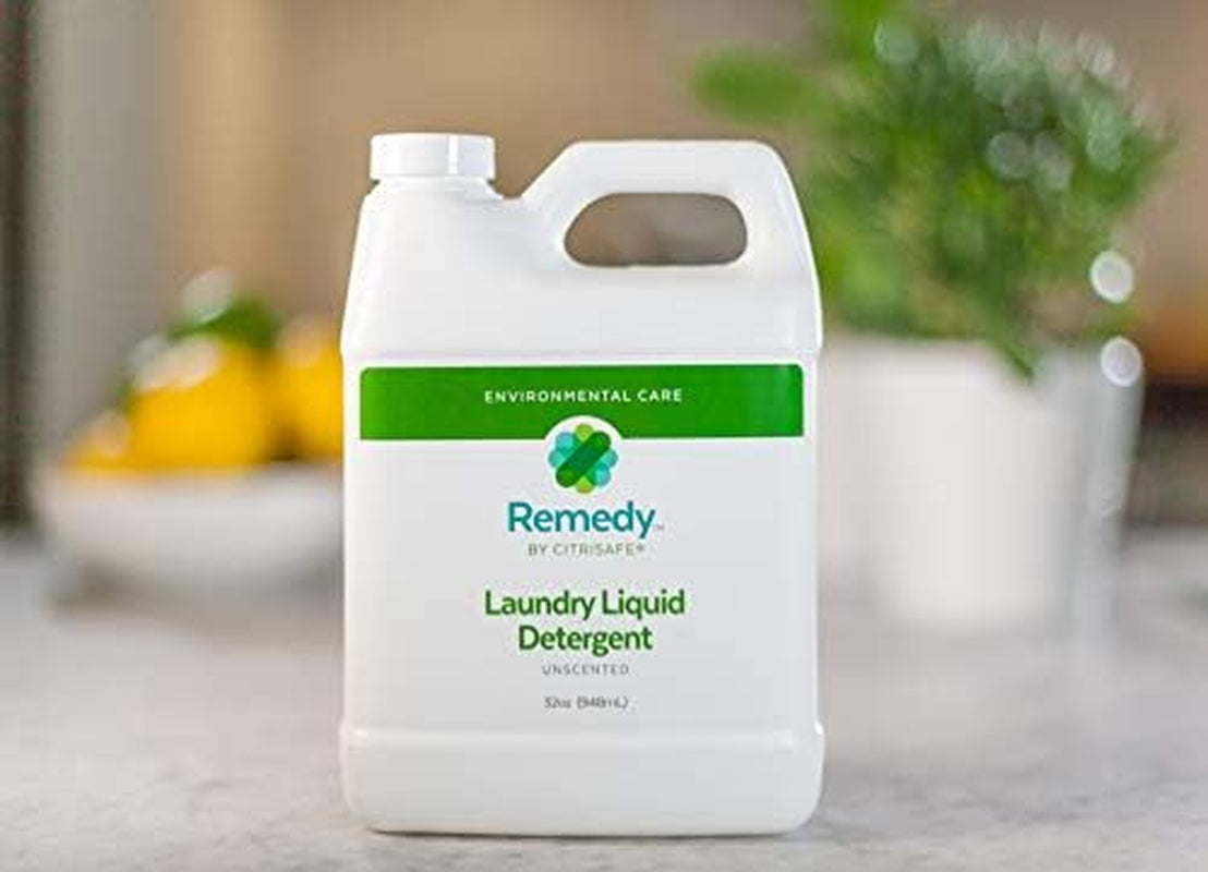 Remedy Laundry Liquid Detergent - Environmentally-Friendly Concentrated Laundry Detergent for Dirt and Mold - 32Oz