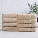 Heritage Egyptian Cotton Plush Thick Absorbent Hand Towel Set of 8