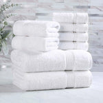 Egyptian Cotton Heritage Plush Towel Set 8 Piece