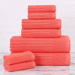 Cotton Ribbed Textured Towel Set 8-Piece - Soho