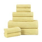 Cotton Ribbed Textured Towel Set 8-Piece - Soho