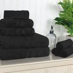 Superior Ultra-Soft Cotton Quick-Drying Solid 8 Piece Towel Set