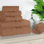 Superior Ultra-Soft Cotton Quick-Drying Solid 8 Piece Towel Set