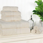 Superior Ultra-Soft Cotton Quick-Drying Solid 8 Piece Towel Set