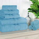 Superior Ultra-Soft Cotton Quick-Drying Solid 8 Piece Towel Set