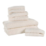 Rolla Cotton Geometric Jacquard Absorbent 8 Piece Towel Set