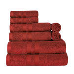 Superior Ultra-Soft Cotton Quick-Drying Solid 8 Piece Towel Set
