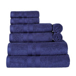 Superior Ultra-Soft Cotton Quick-Drying Solid 8 Piece Towel Set