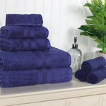 Superior Ultra-Soft Cotton Quick-Drying Solid 8 Piece Towel Set
