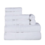 Superior Ultra-Soft Cotton Quick-Drying Solid 8 Piece Towel Set