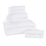 Rolla Cotton Geometric Jacquard Absorbent 8 Piece Towel Set