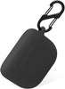 Silicone Case for Jabra Elite 8 Active, Jabra Elite 8 Active Gen 2, Jabra Elite 10, Jabra Elite 10 Gen 2, Protective Cover with Carabiner (Black)