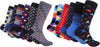 Marino Men'S Dress Socks - Colorful Funky Socks for Men - Cotton Fashion Patterned Socks - 12 Pack