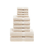 10-Piece Egyptian Cotton Plush Towel Set - Madeline