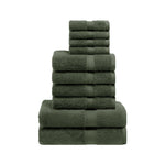 10-Piece Egyptian Cotton Plush Towel Set - Madeline