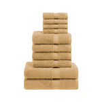 10-Piece Egyptian Cotton Plush Towel Set - Madeline