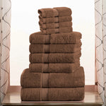 10-Piece Egyptian Cotton Plush Towel Set - Madeline