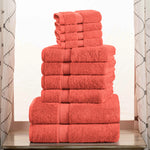 10-Piece Egyptian Cotton Plush Towel Set - Madeline
