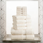10-Piece Egyptian Cotton Plush Towel Set - Madeline