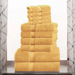 10-Piece Egyptian Cotton Plush Towel Set - Madeline