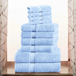 10-Piece Egyptian Cotton Plush Towel Set - Madeline