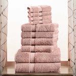 10-Piece Egyptian Cotton Plush Towel Set - Madeline