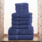 10-Piece Egyptian Cotton Plush Towel Set - Madeline