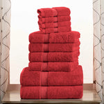 10-Piece Egyptian Cotton Plush Towel Set - Madeline