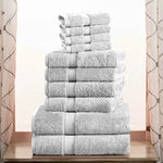 10-Piece Egyptian Cotton Plush Towel Set - Madeline