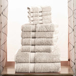 10-Piece Egyptian Cotton Plush Towel Set - Madeline