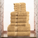 10-Piece Egyptian Cotton Plush Towel Set - Madeline