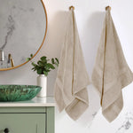 Egyptian Cotton Bath Towels Plush Absorbent Set of 2 - Madeline