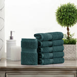 Egyptian Cotton Face Towel Set of 6 by Madeline