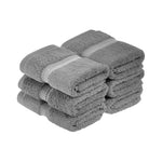 Egyptian Cotton Face Towel Set of 6 by Madeline